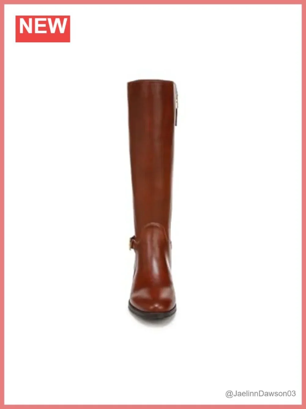 Over-the-Knee Equestrian Riding Boots with Block Heel & Zip Closure
